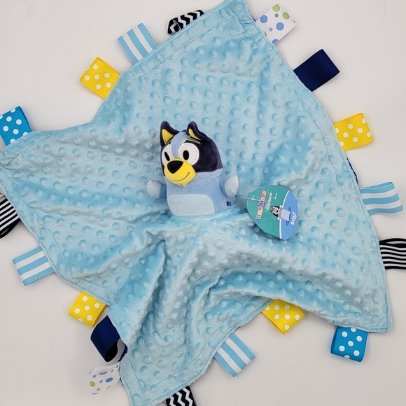 Lovey Bluey Plush Security Blanket, double minky 21 x 21. - Picture 10 of 14